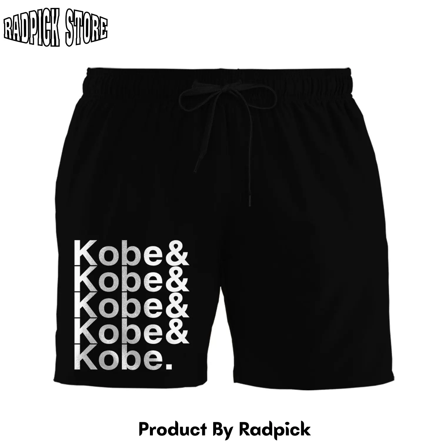 Radpick 3d kobe bryant custom summer beach shorts swim trunks rp631401